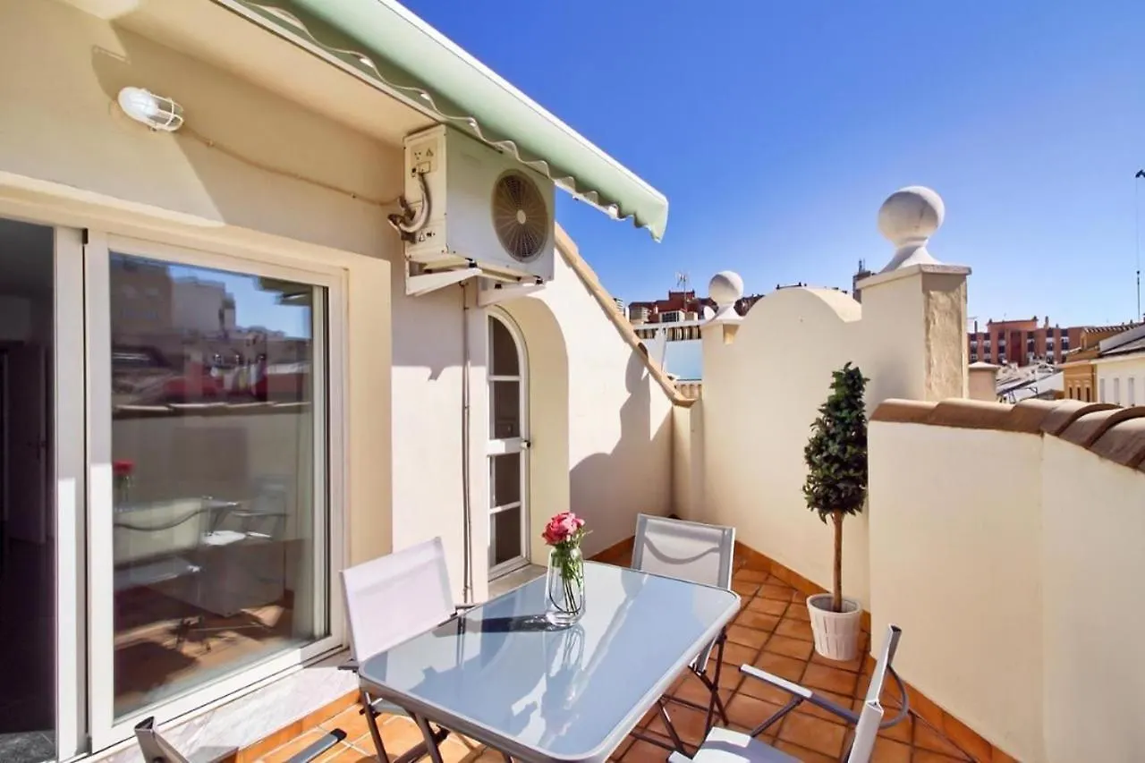 Apartamento Atico Con Terraza Privada En Malaga Centro